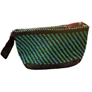 CHIKUMBUSO Beautiful BOHO Crochet Vibrant Zip Bag
